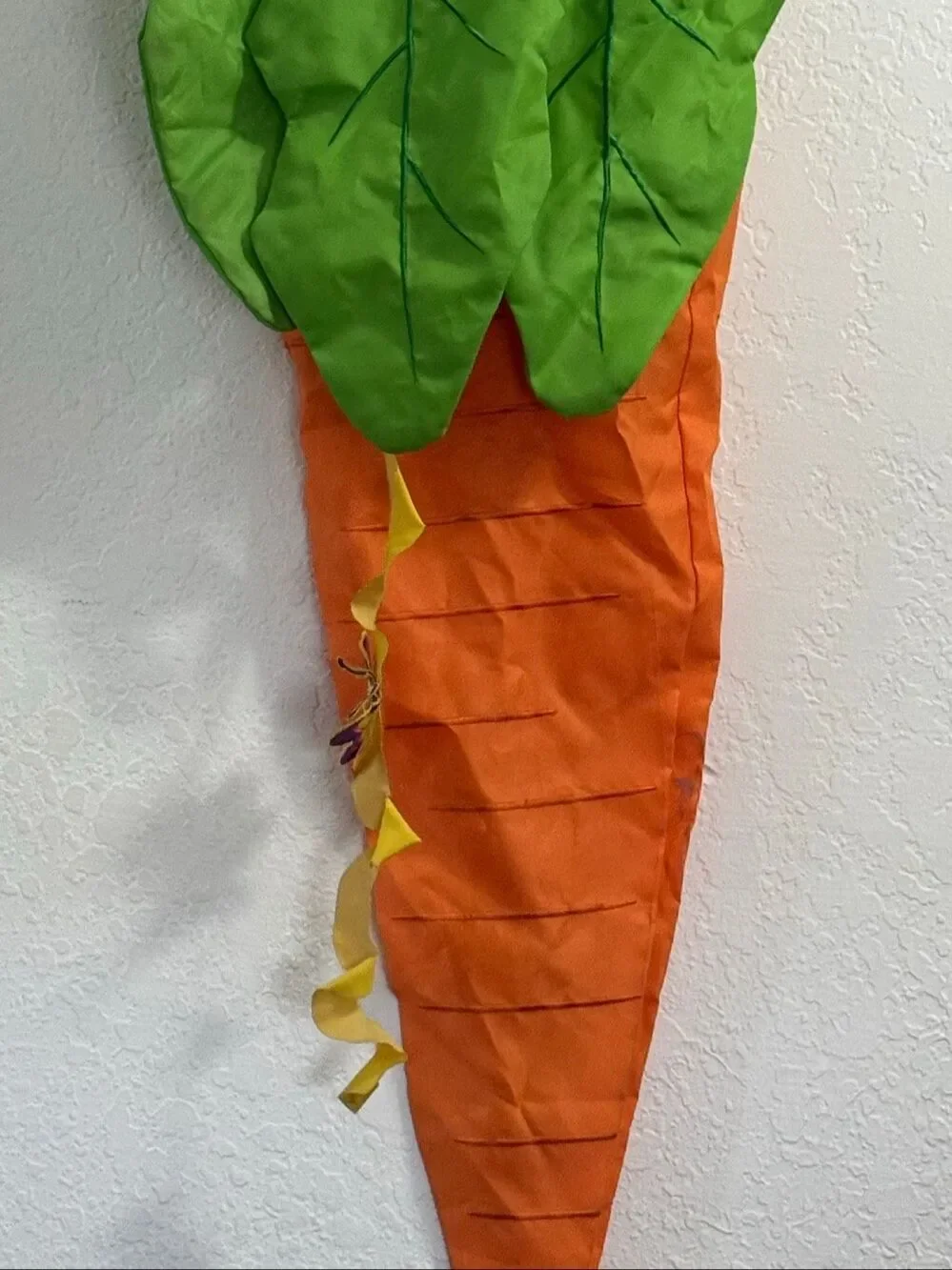 Pier 1 Imports Vintage Carrot Hanging Decoration Wind Sock